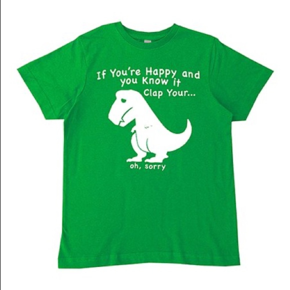 NWT T-Rex 'Happy and You Know It' Tee, L (10/12)